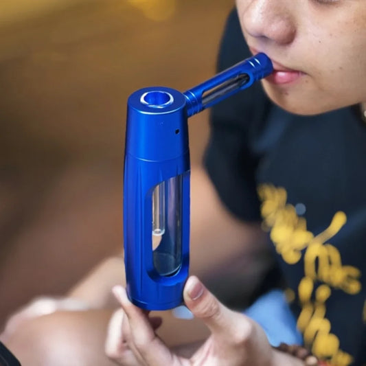 Metal Tobacco Water Pipes Shisha Kit Mini Dry Burning Grass Smoking Pipe Hookah Complete Set Cigarette Holder