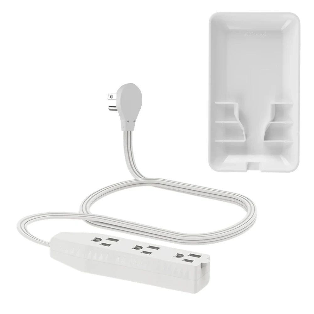 Flat-Face Outlet Extender with Cord