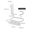 Flat-Face Outlet Extender with Cord