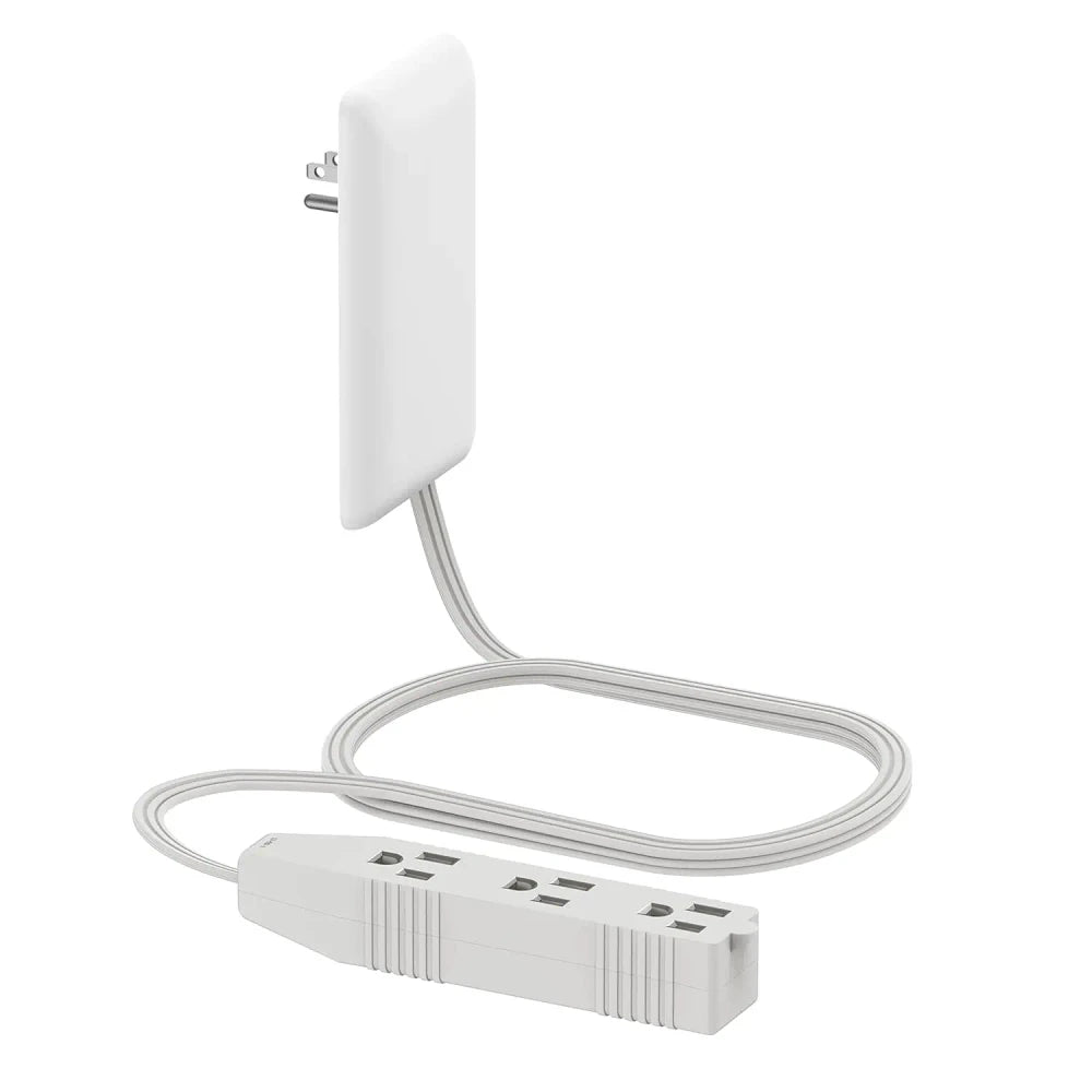 Flat-Face Outlet Extender with Cord