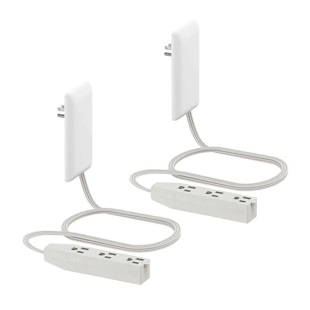 Flat-Face Outlet Extender with Cord