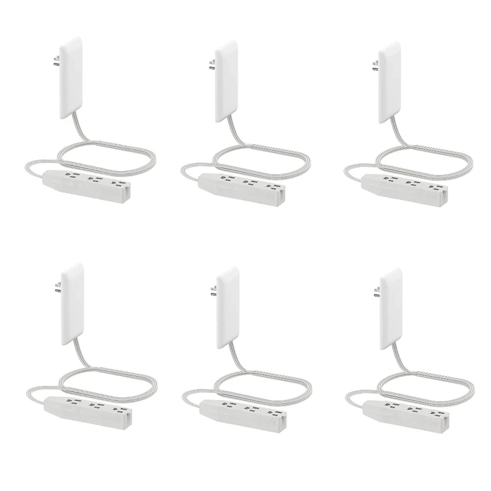Flat-Face Outlet Extender with Cord