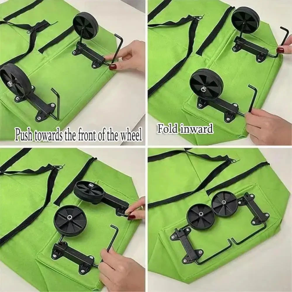 Foldable Wheeled Shopping Cart