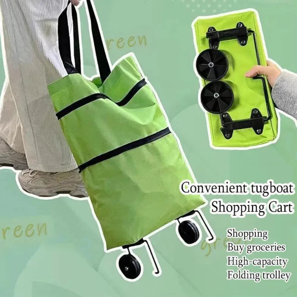 Foldable Wheeled Shopping Cart