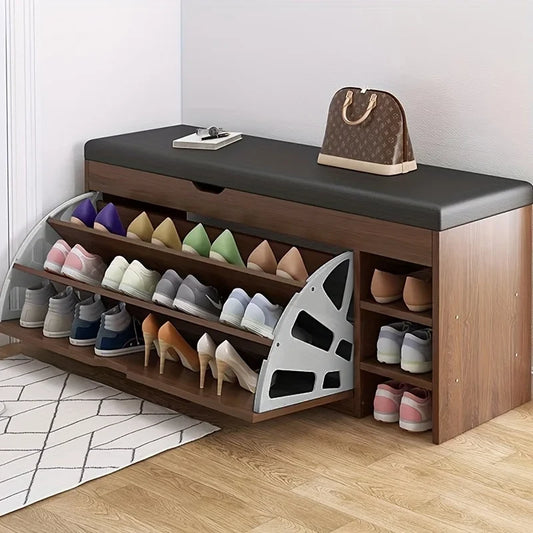 Flip shoe cabinet accessory