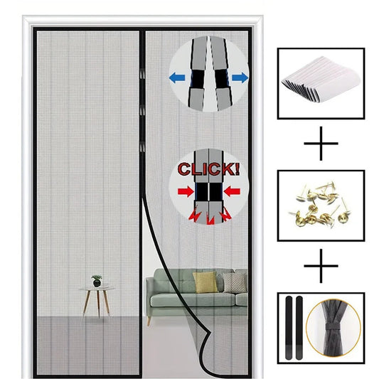 Magnetic Door Curtain Automatic Mosquito Closing Door Screen Net anti Bug Fly Insect Partition Curtain Mesh Summer Indoor Tools