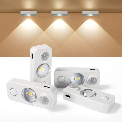 LED Motion Sensor Lights Rechargeable Cabinet Lights Wireless Energy Saving for Closet, Drawer, Shelf, under Cabinet